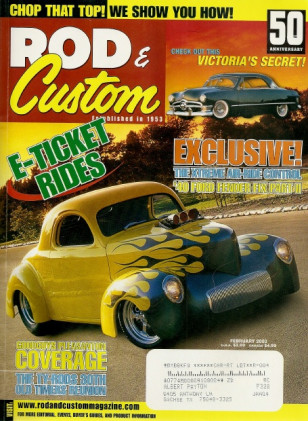 ROD & CUSTOM 2003 FEB - CHOP A SHOEBOX FORD, PROGRAMMABLE AIRBAG CONTROL